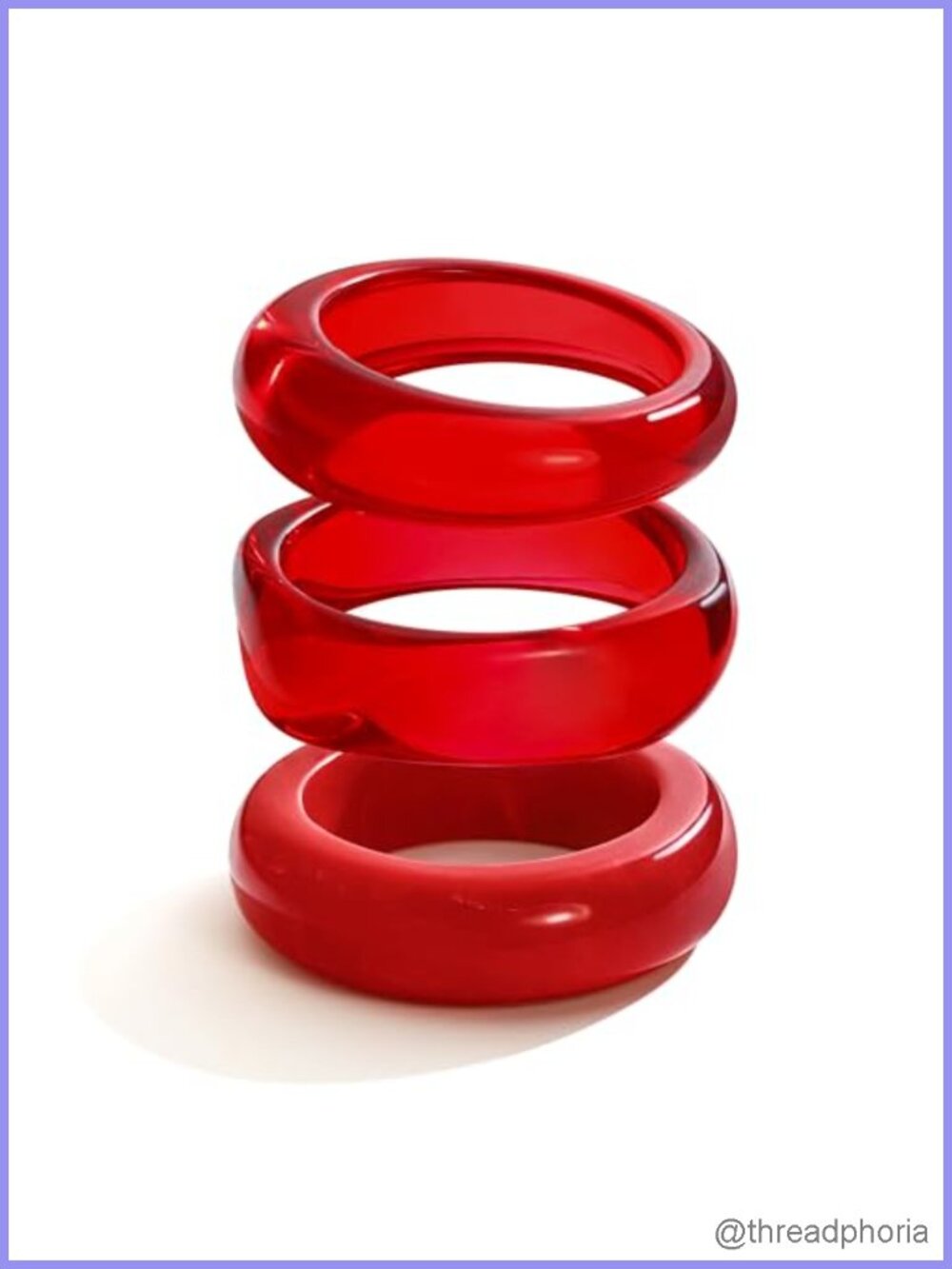 Chunky Acrylic Resin Bangle Bracelets Set for Women Stackable Statement Jewelry
